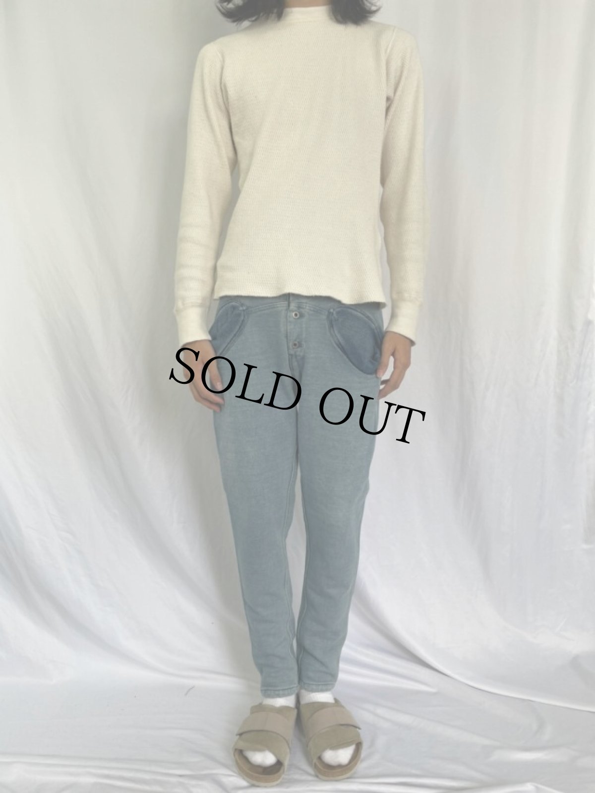 画像2: KAPITAL インディゴコットン スウェットパンツ W20-39 (2)