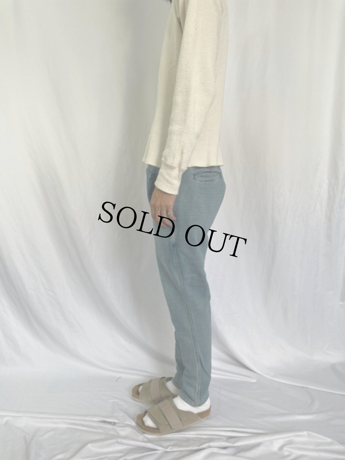 画像3: KAPITAL インディゴコットン スウェットパンツ W20-39 (3)