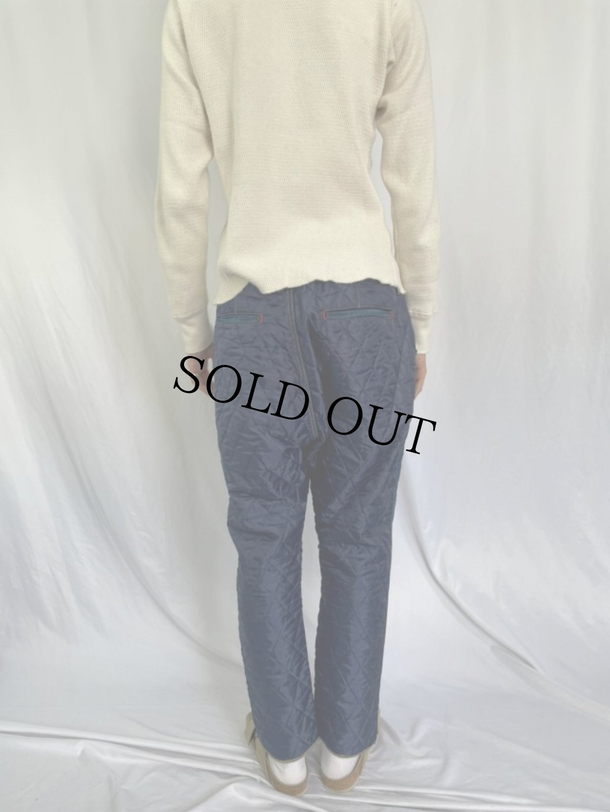 画像4: KAPITAL キルティング切り替え イージーパンツ W20-39 (4)