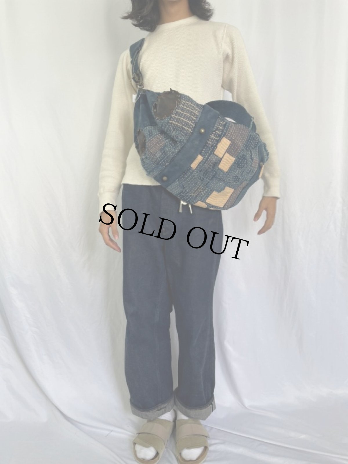 画像3: KAPITAL 刺し子バッグ (3)