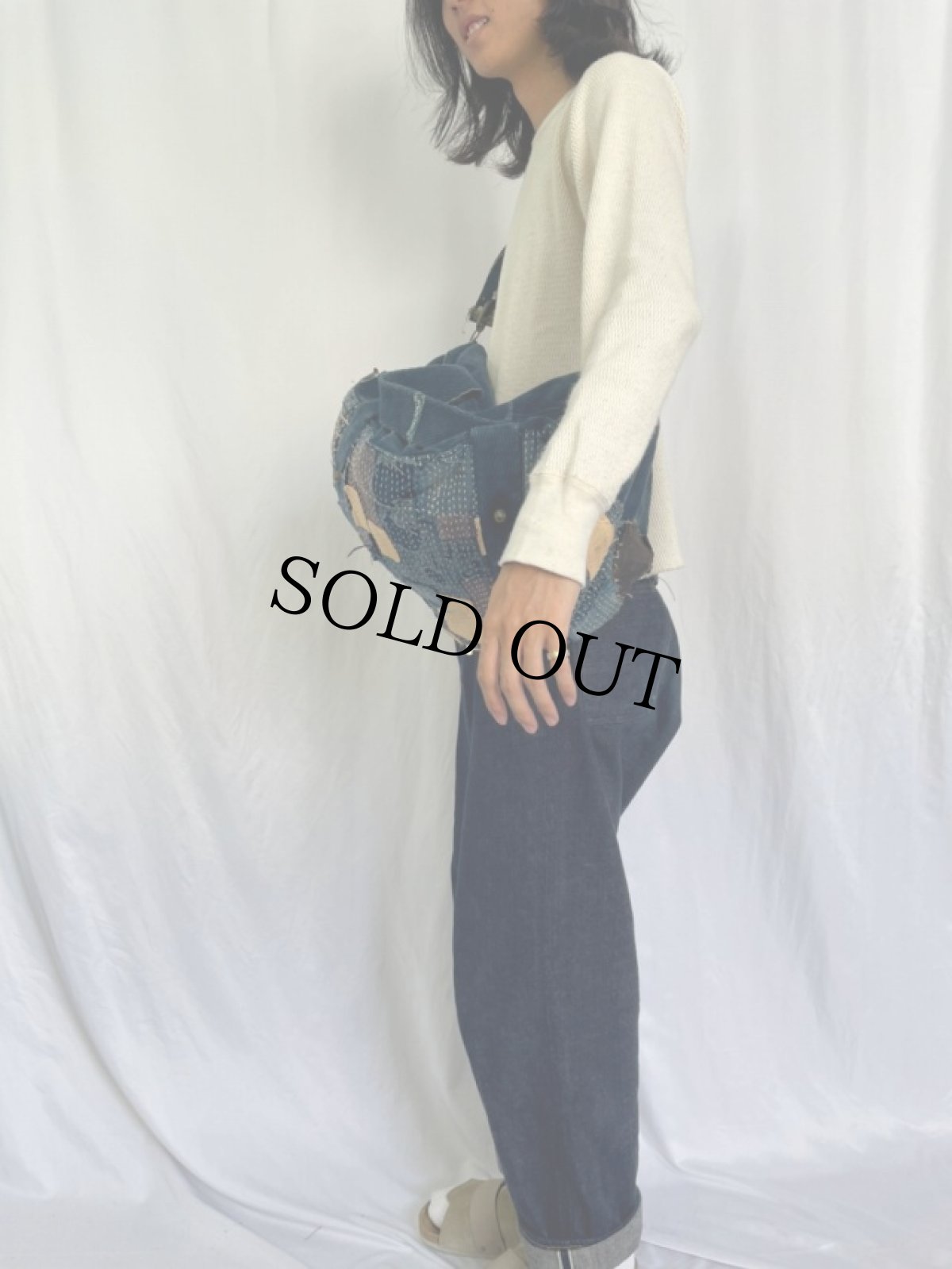 画像4: KAPITAL 刺し子バッグ (4)