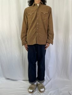 画像2: POLO Ralph Lauren "CLASSIC WESTERN" コーデュロイウエスタンシャツ L (2)
