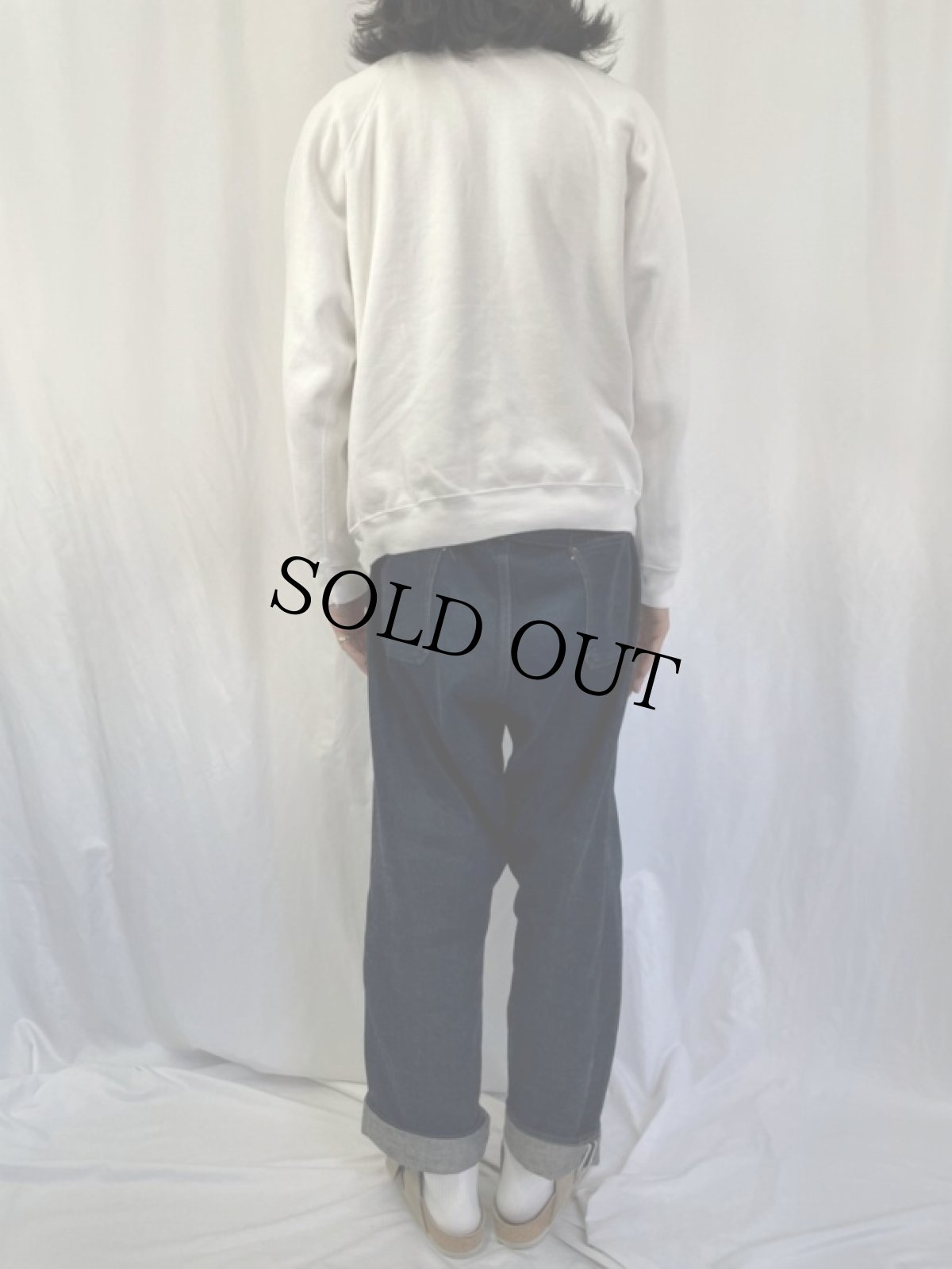 画像4: 80's SNOOPY "Knott's BERRY FARM" キャラクタープリント ラグランスウェット (4)