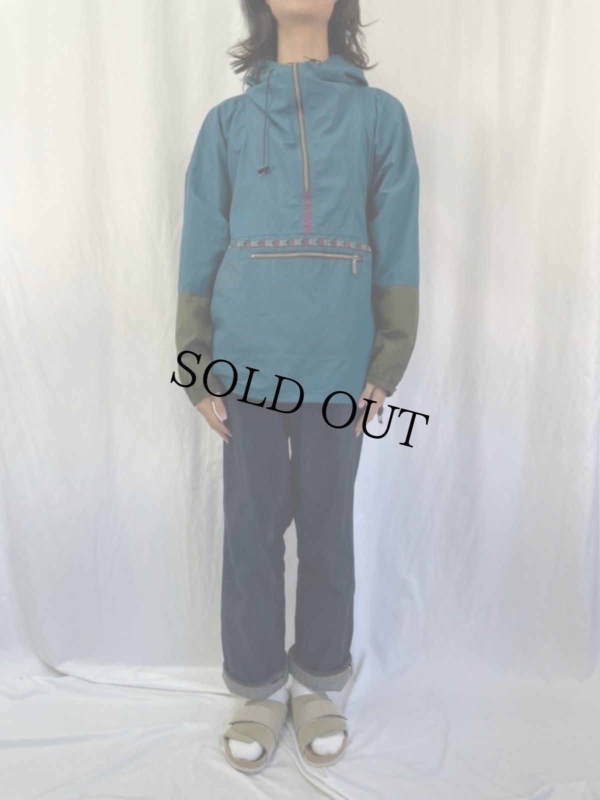 画像2: 70〜80's L.L.Bean USA製 ナイロンアノラックパーカー XL (2)