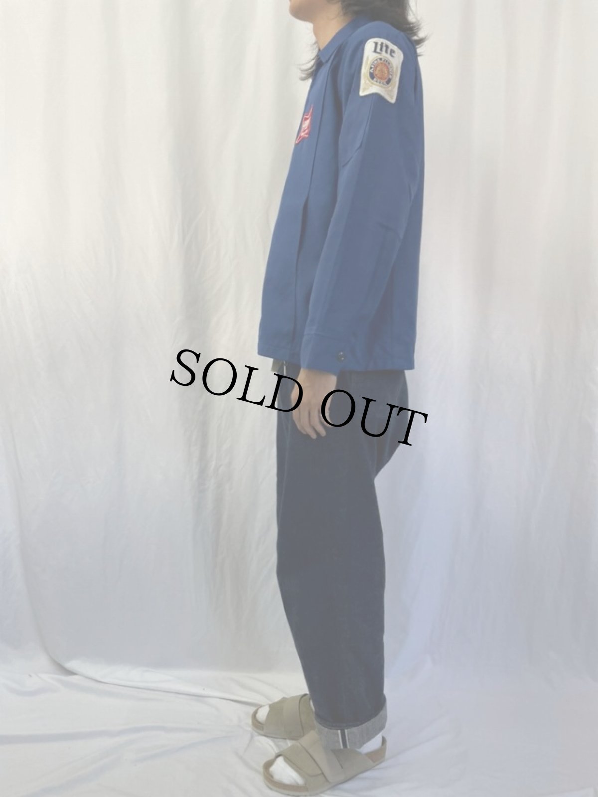 画像3: 60〜70's Unitag USA製 "miller" チェーン刺繍 キルティングライナー付き ワークジャケット (3)