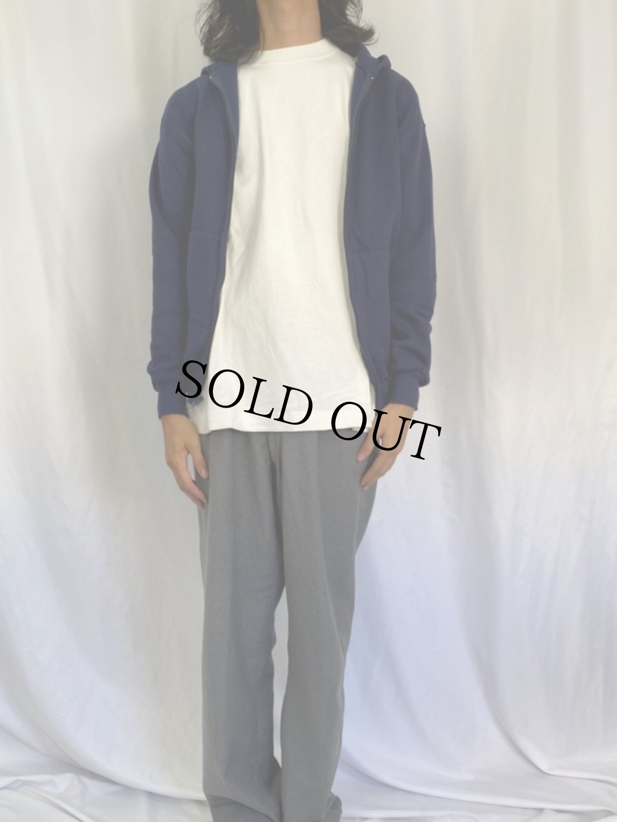 画像2: 90's〜 RUSSELL ATHLETIC USA製 フルジップパーカー M (2)