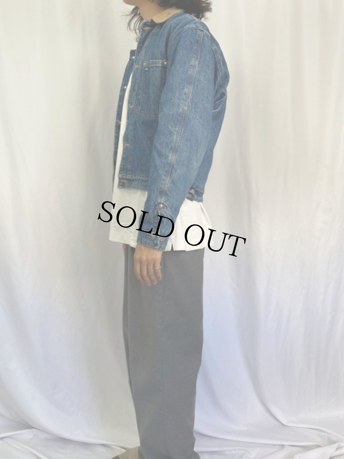 画像3: 80's Ralph Lauren USA製 ブランケットライナー デニムジャケット M (3)