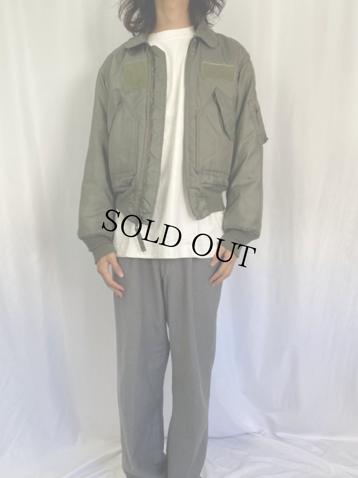 画像2: 90's USAF CWU-45/P フライトジャケット SMALL (2)