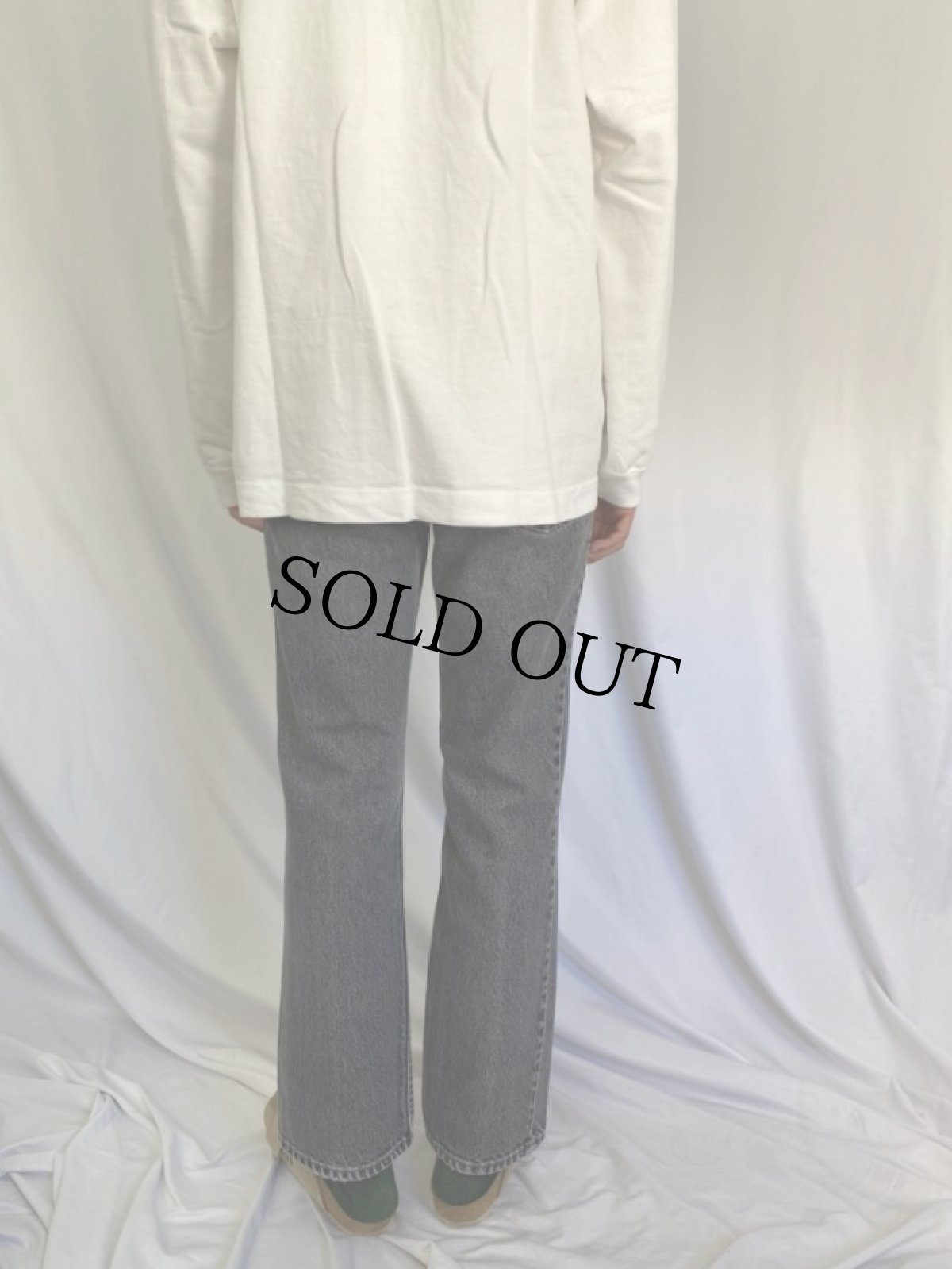 画像4: 90's Levi's 517 USA製 ブーツカット ブラックデニムパンツ W30 (4)