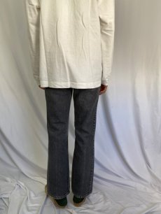 画像4: 90's Levi's 517 USA製 ブーツカット ブラックデニムパンツ W30 (4)