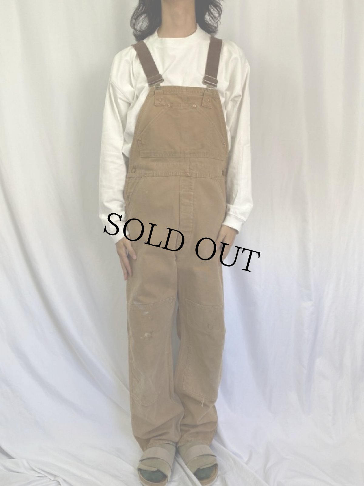 画像2: Carhartt ダブルニー ダックオーバーオール W35 (2)