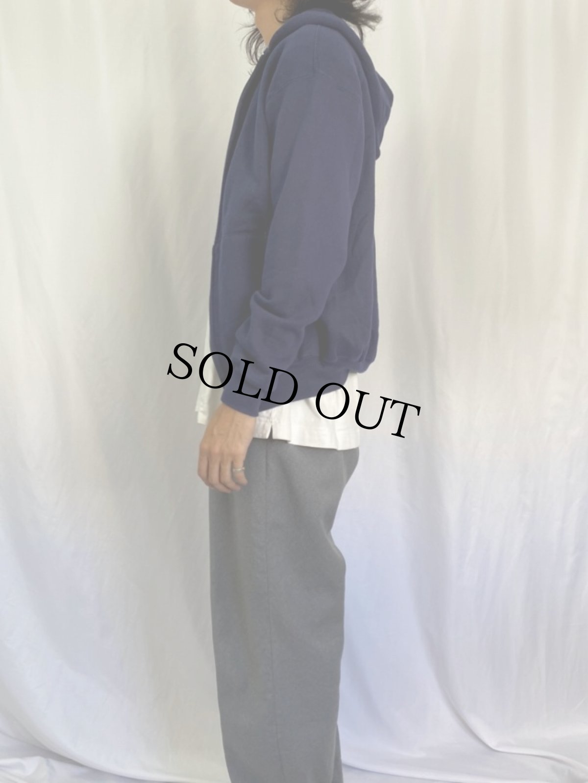 画像3: 90's〜 RUSSELL ATHLETIC USA製 フルジップパーカー M (3)