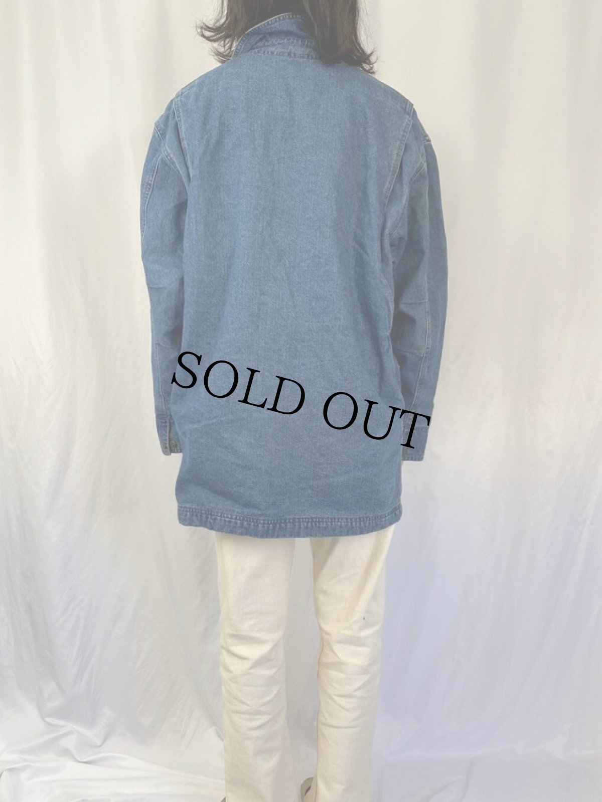 画像4: L.L.Bean デニムハンティングジャケット L (4)