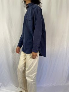 画像3: 90's Ralph Lauren RRL ハーフジップ プルオーバーシャツ L (3)
