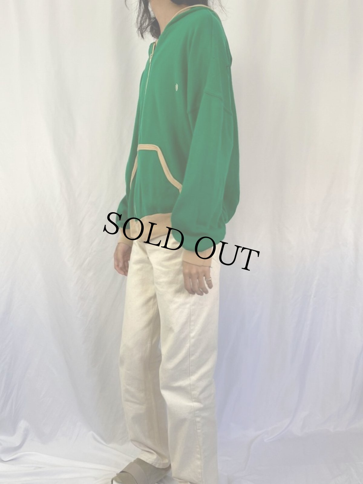 画像3: 80's HANG TEN JAPAN製 フルジップパーカー XL (3)