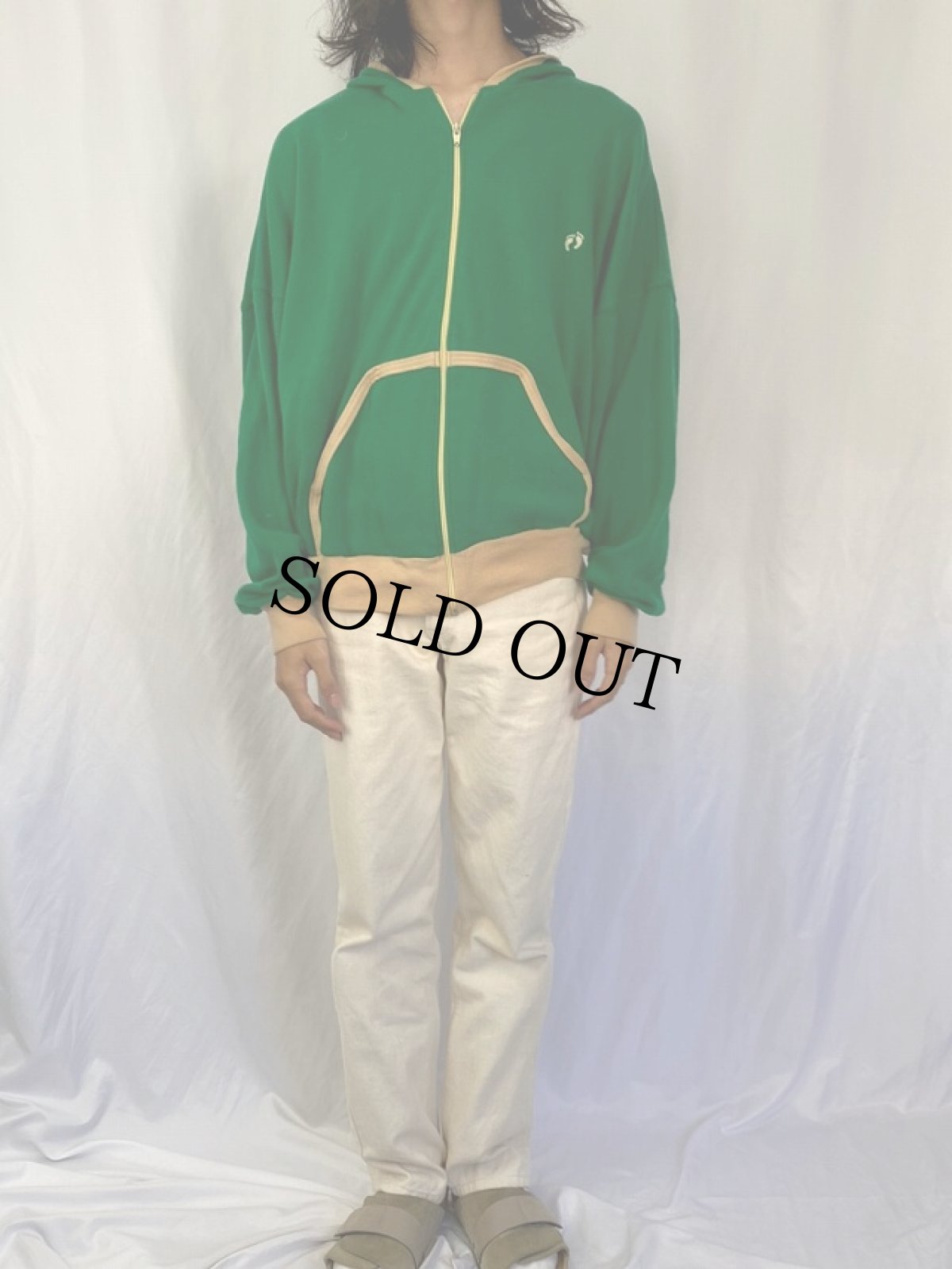 画像2: 80's HANG TEN JAPAN製 フルジップパーカー XL (2)