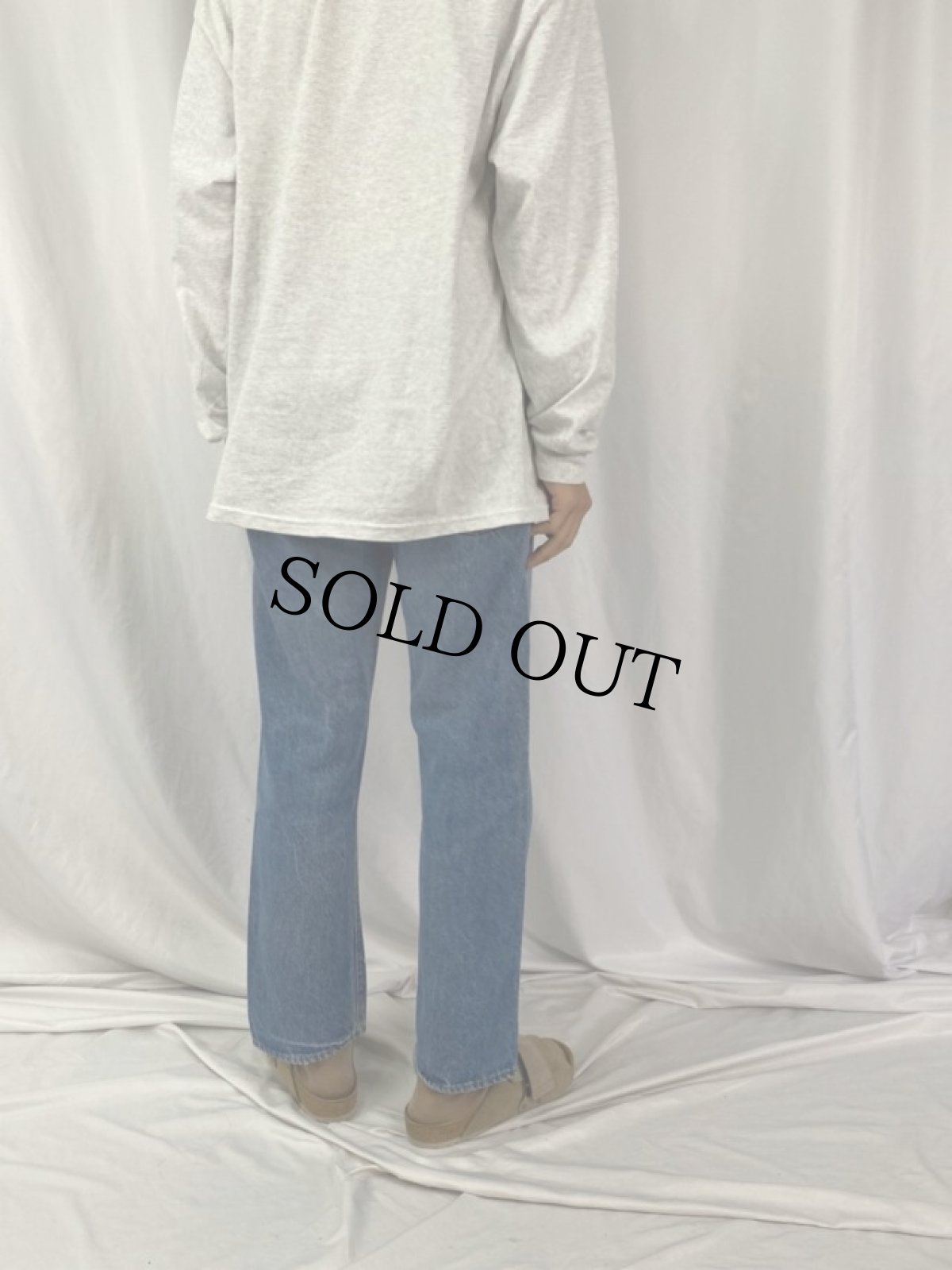 画像4: 80's Levi's 501 USA製 ブランクタブ 内股シングル デニムパンツ W33 (4)