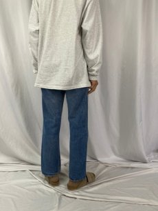 画像4: 80's Levi's 501 USA製 ブランクタブ 内股シングル デニムパンツ W33 (4)