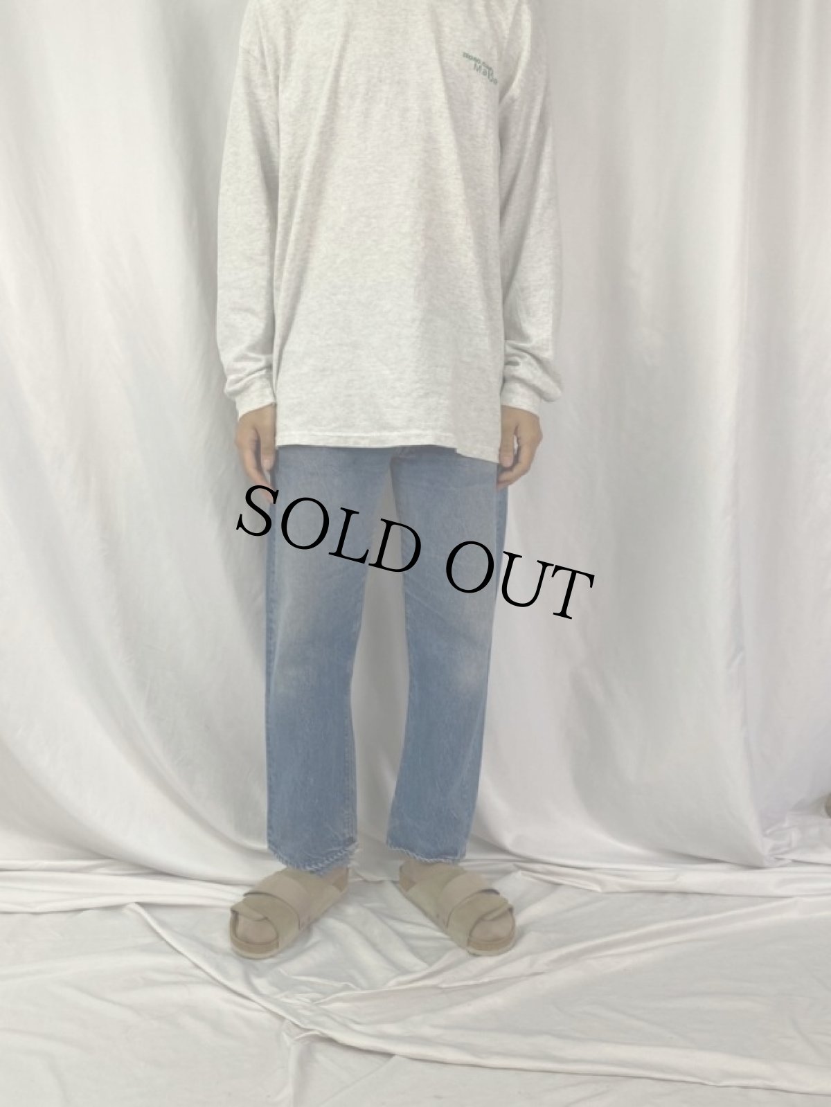 画像2: 80's Levi's 501 USA製 ブランクタブ 内股シングル デニムパンツ W33 (2)