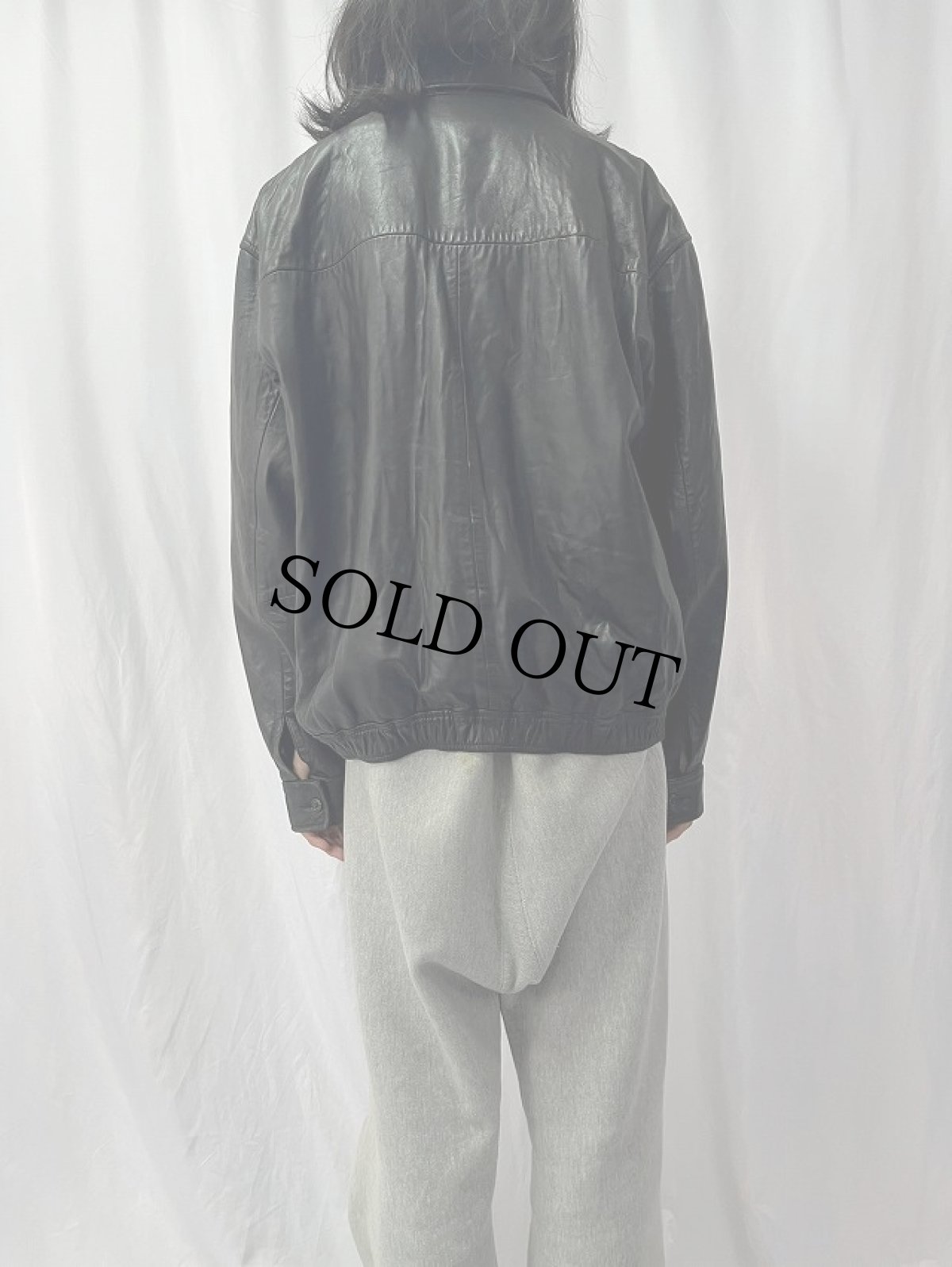 画像4: POLO Ralph Lauren レザージャケット BLACK L (4)