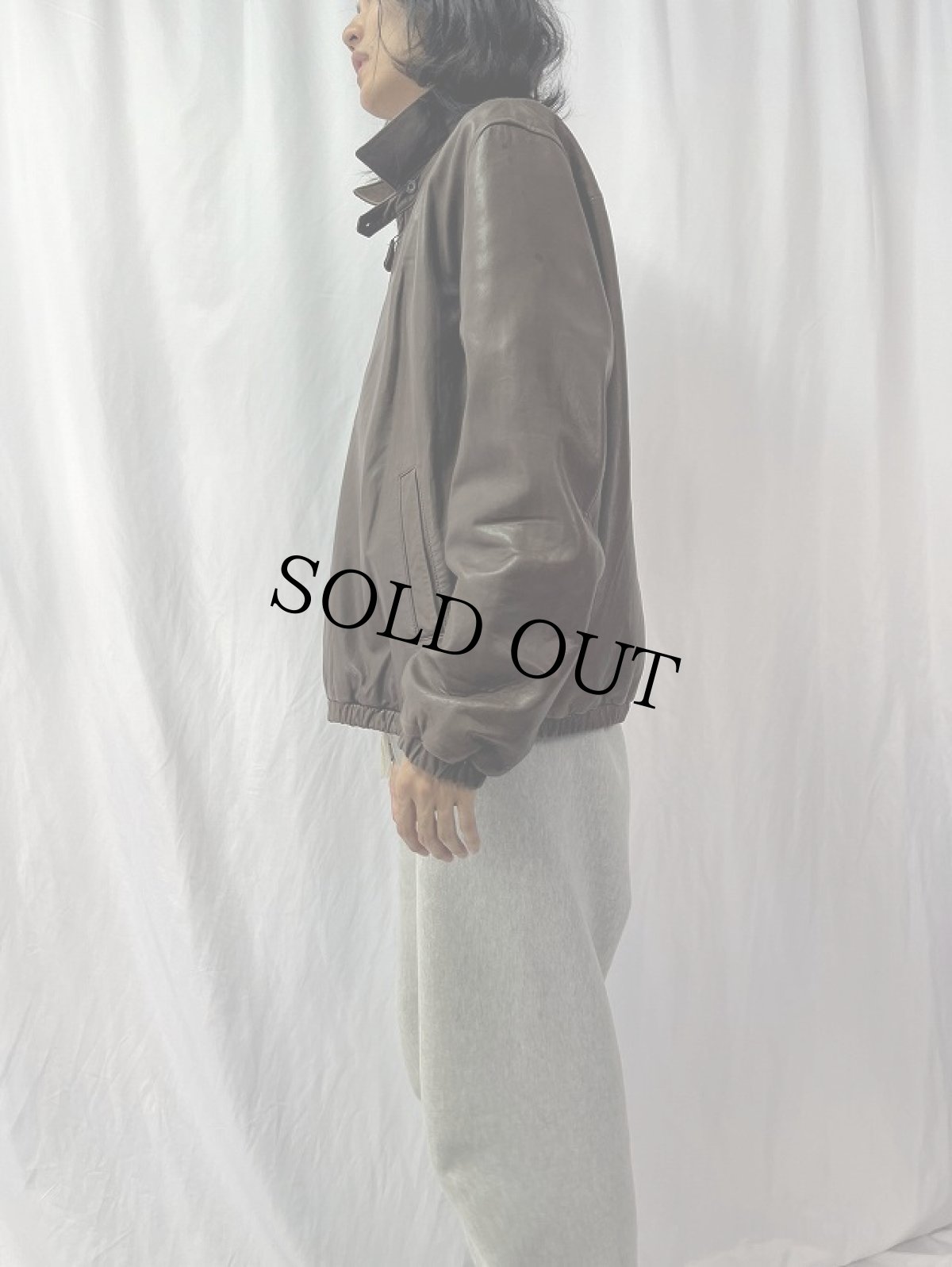 画像3: POLO Ralph Lauren レザージャケット BROWN XL (3)