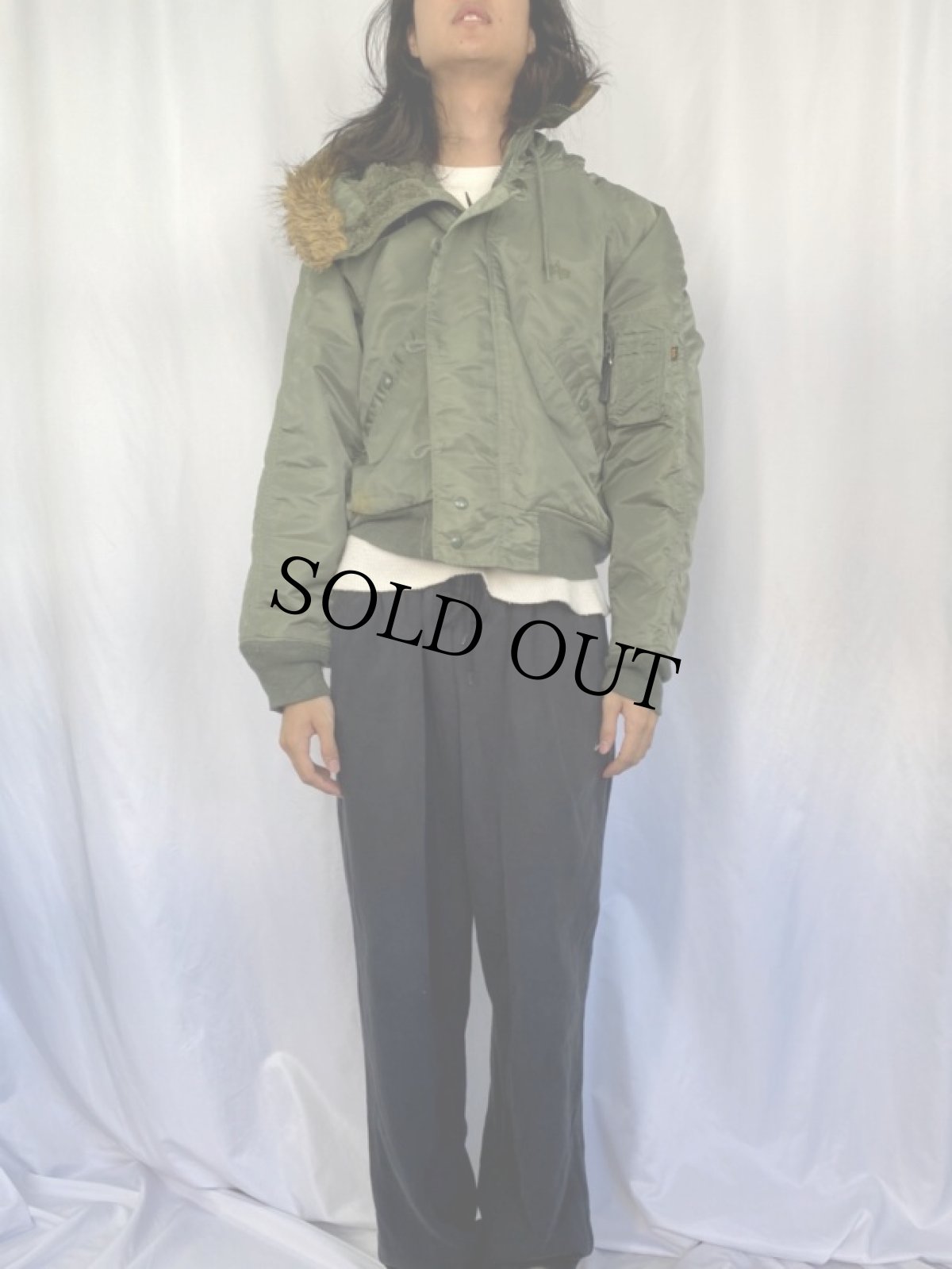 画像2: 民間品 ALPHA INDUSTRIES,INC. N-2B フライトジャケット SMALL (2)