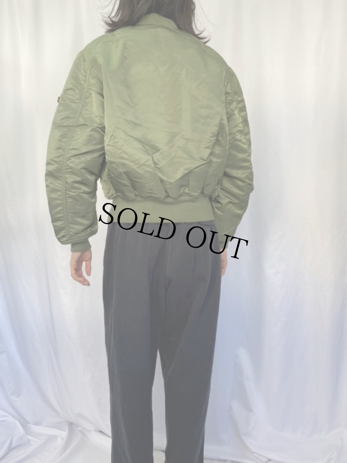 画像4: 民間品 ALPHA INDUSTRIES,INC. MA-1 フライトジャケット LARGE (4)