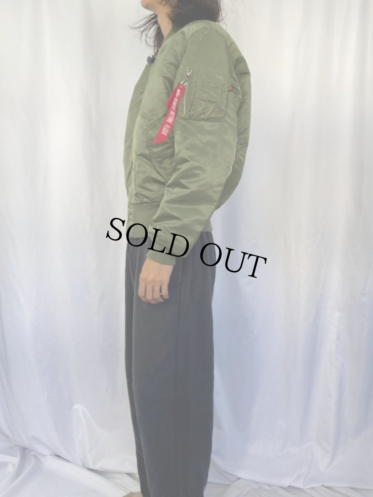 画像3: 民間品 ALPHA INDUSTRIES,INC. MA-1 フライトジャケット LARGE (3)