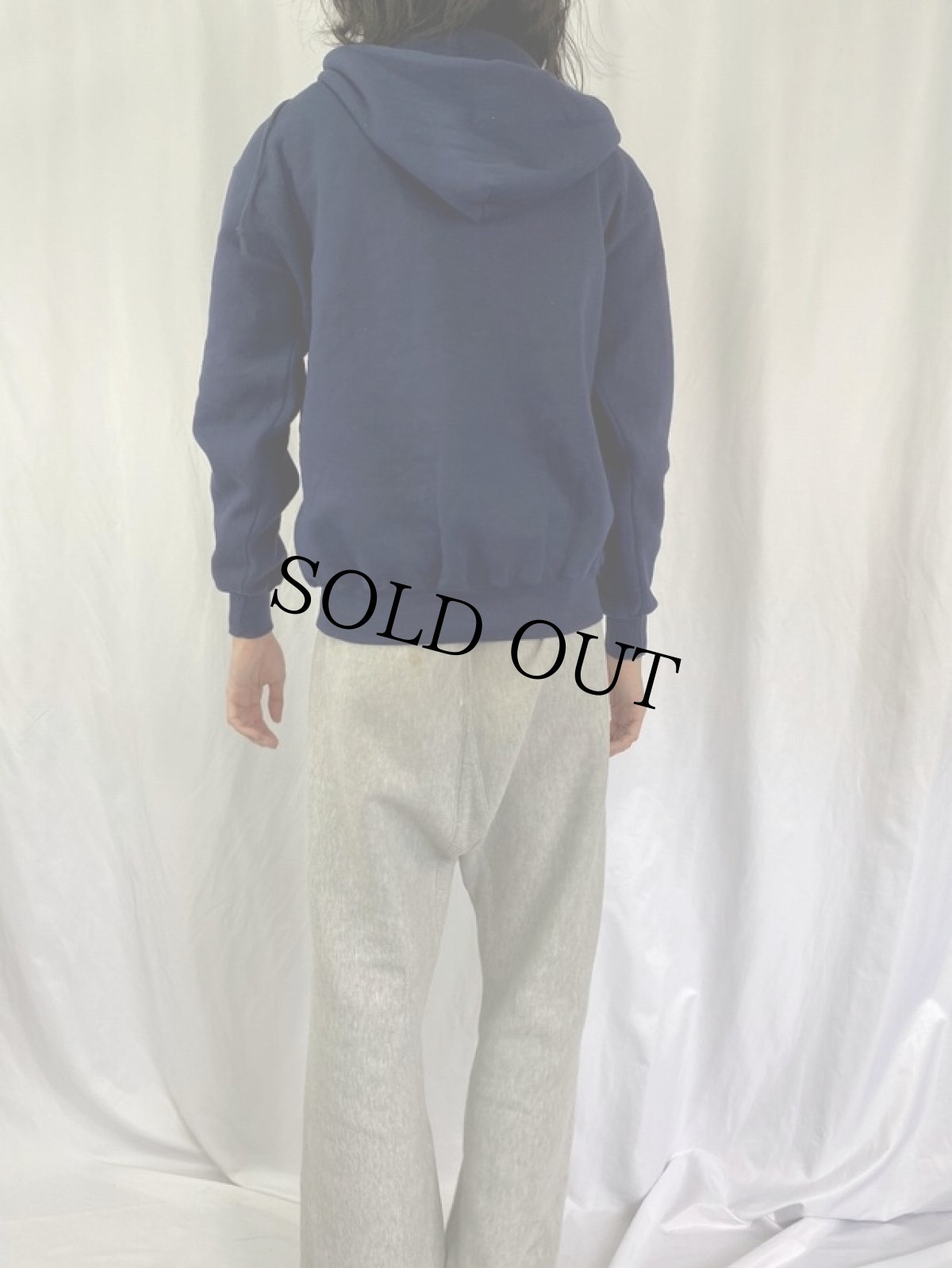 画像4: 90's〜 RUSSELL ATHLETIC USA製 "auburn tigers" 発泡プリント フルジップパーカー L (4)