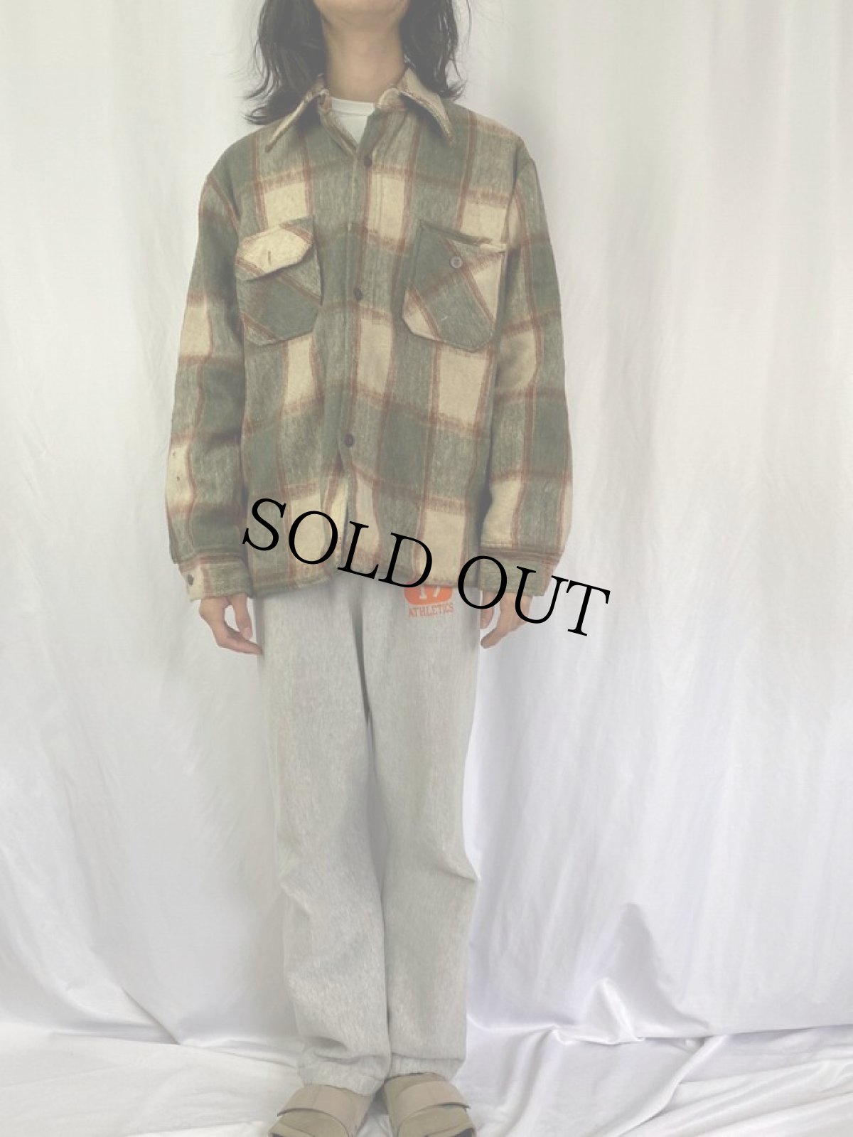 画像2: 70's Vancort チェック柄 CPOシャツジャケット (2)