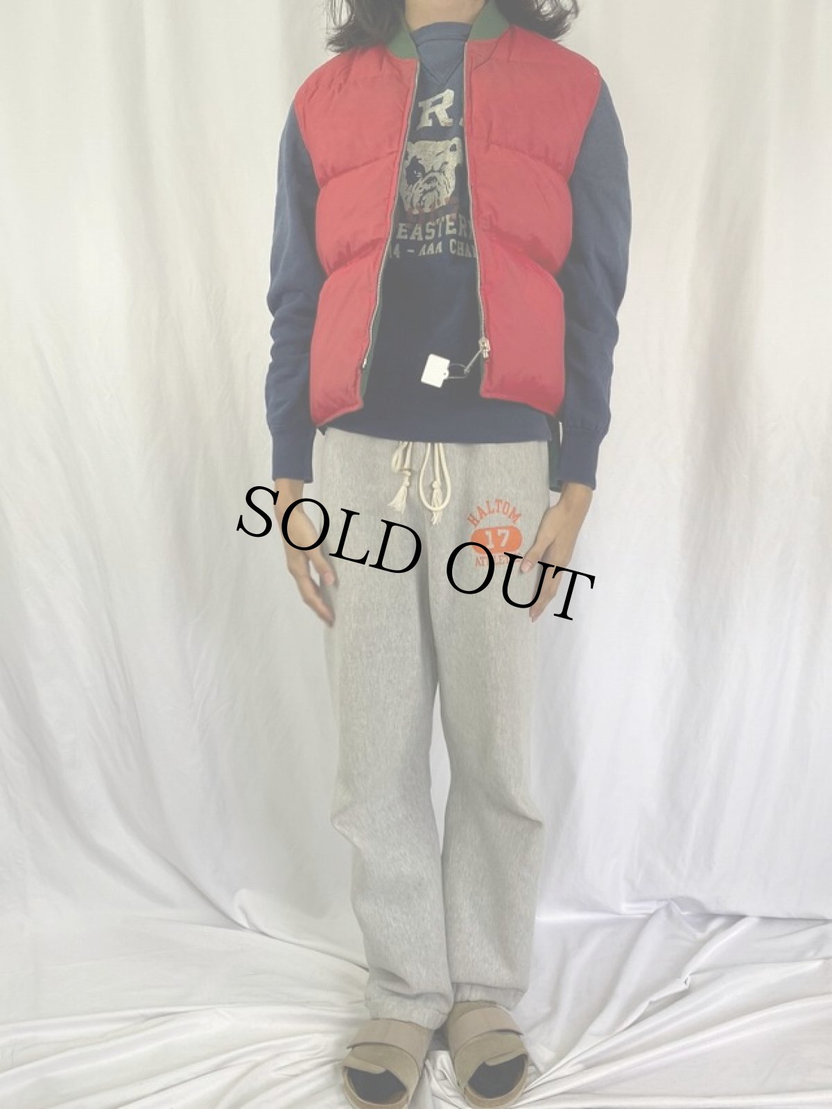 画像6: canada north リバーシブル ナイロンダウンベスト L (6)