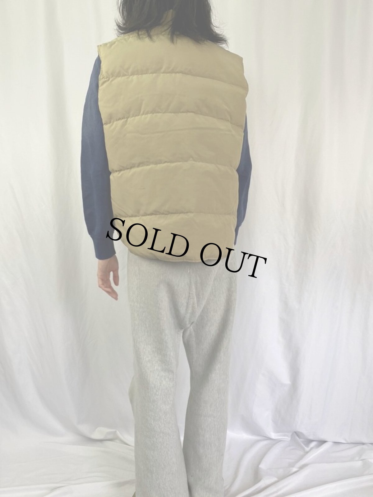 画像4: 70's Woolrich コットン×ナイロン ダウンベスト L (4)