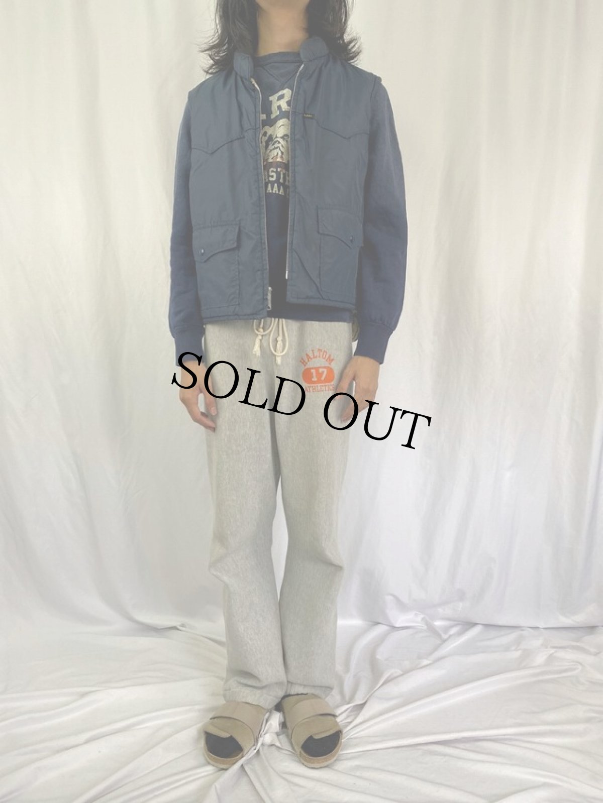 画像2: 70's Lee "STORM RIDER" USA製 ナイロンダウンベスト L (2)