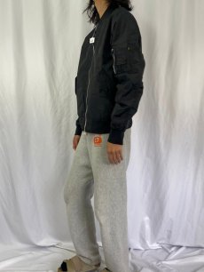 画像4: 民間品 ALPHA INDUSTRIES,INC. MA-1 フライトジャケット XLARGE (4)