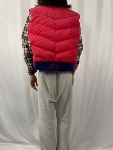 画像4: 70's Woolrich USA製 コットン×ポリエステル ダウンベスト XL (4)