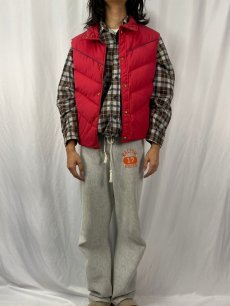 画像2: 70's Woolrich USA製 コットン×ポリエステル ダウンベスト XL (2)