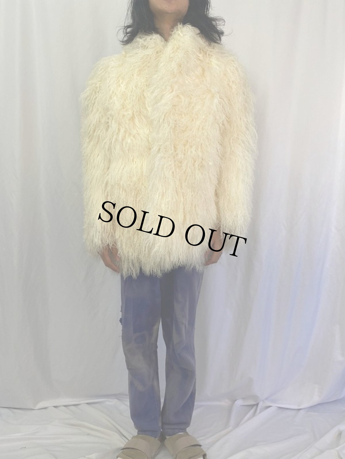 画像2: フェイクファーコート XL (2)