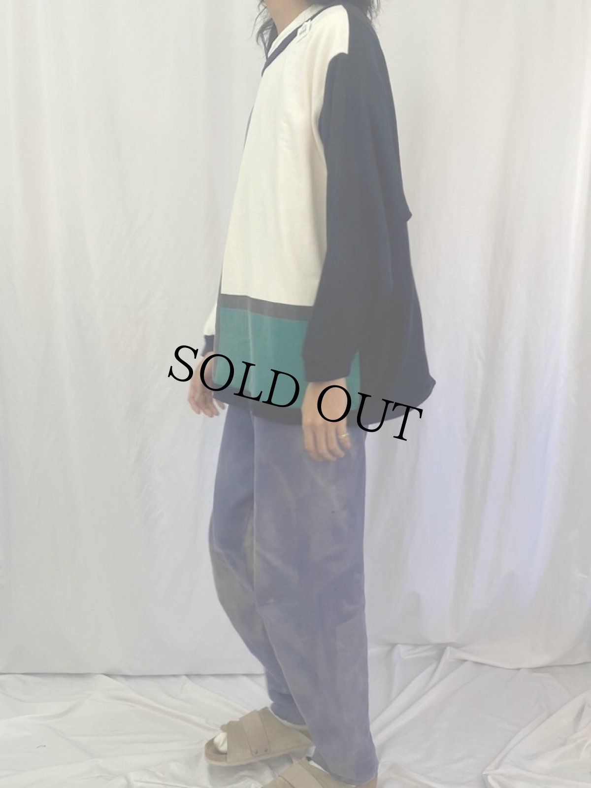 画像3: 80〜90's ROAMAN'S モンドリアンパターン スウェット (3)