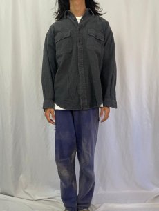 画像2: POLO Ralph Lauren "WHITFIED" ヘリンボーン織 コットンシャツ M (2)