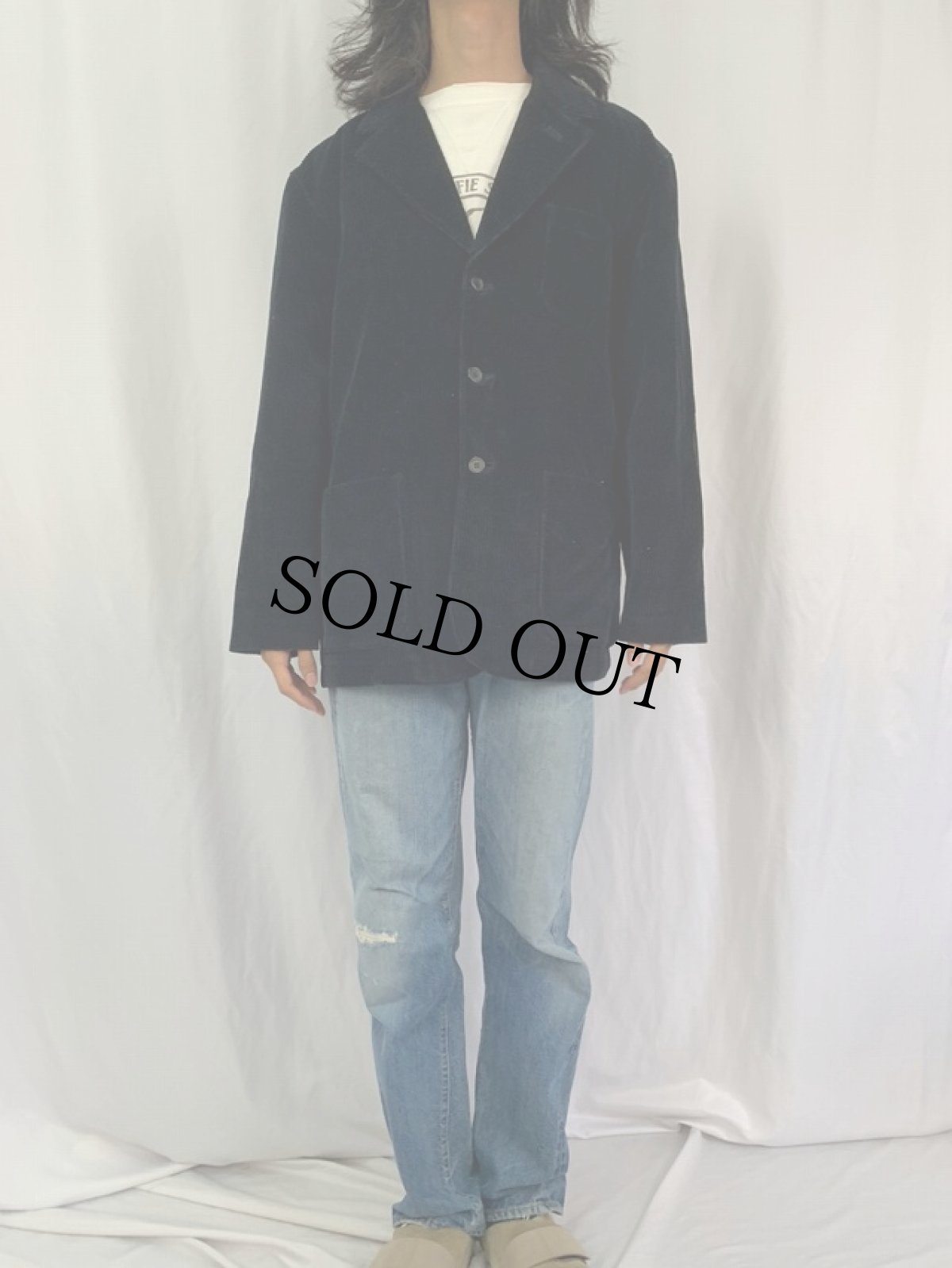 画像2: 90's PENDLETON エルボーパッチ付き コーデュロイテーラードジャケット L (2)