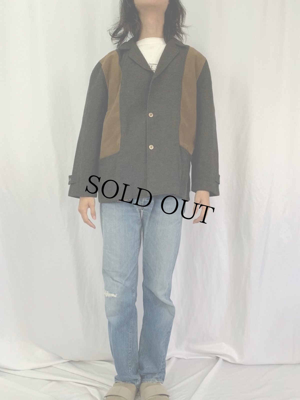 画像2: 40〜50's PENDLETON 切り替えデザイン テーラードジャケット (2)