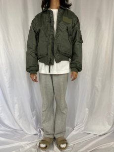 画像2: 90's U.S.AIR FORCE CWU-45/P フライトジャケット LARGE (2)