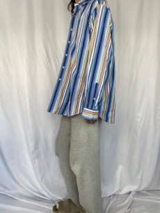 画像3: 90's POLO Ralph Lauren "CURHAM" マルチストライプ柄 コットンシャツ XL (3)