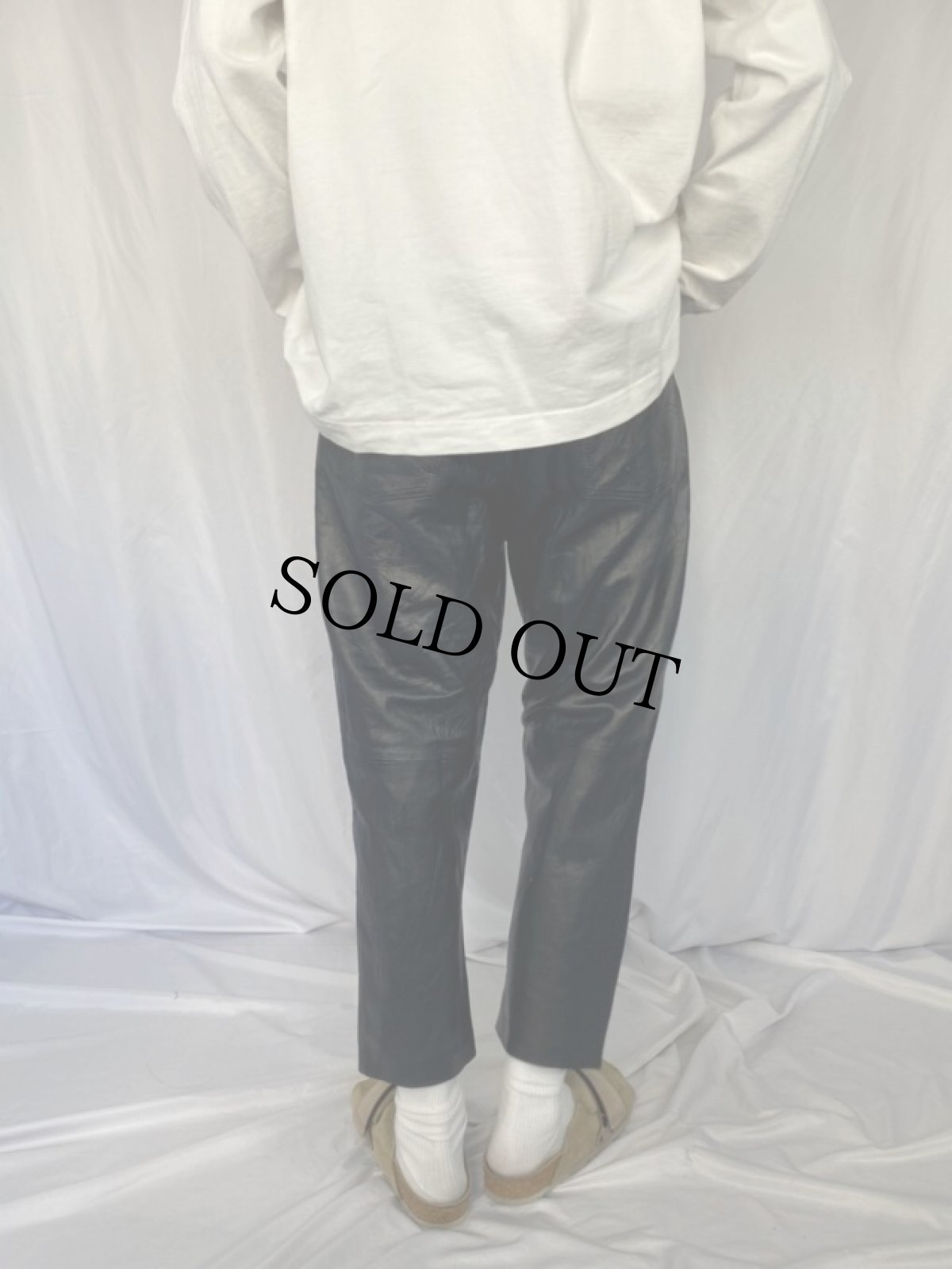 画像4: レザーパンツ W31 (4)