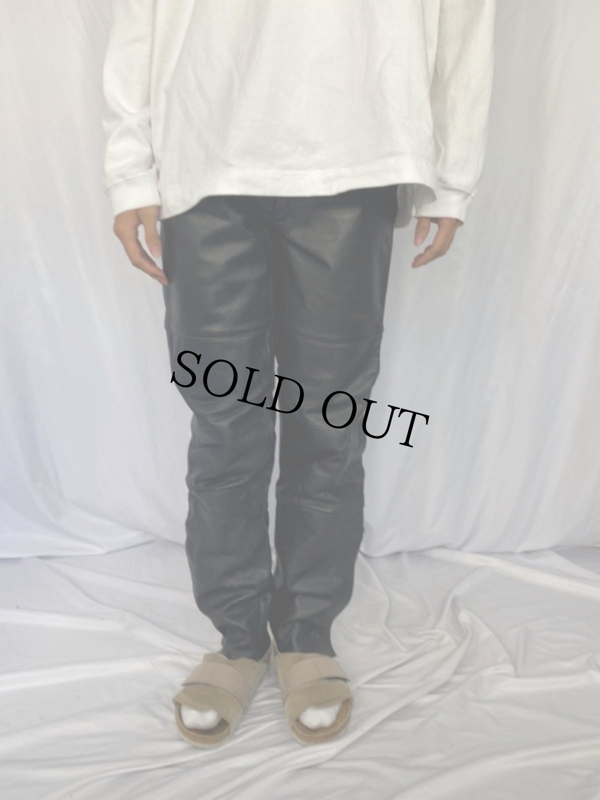 画像2: 80's Harley Davidson×Hein Gericke レザーパンツ W30 (2)