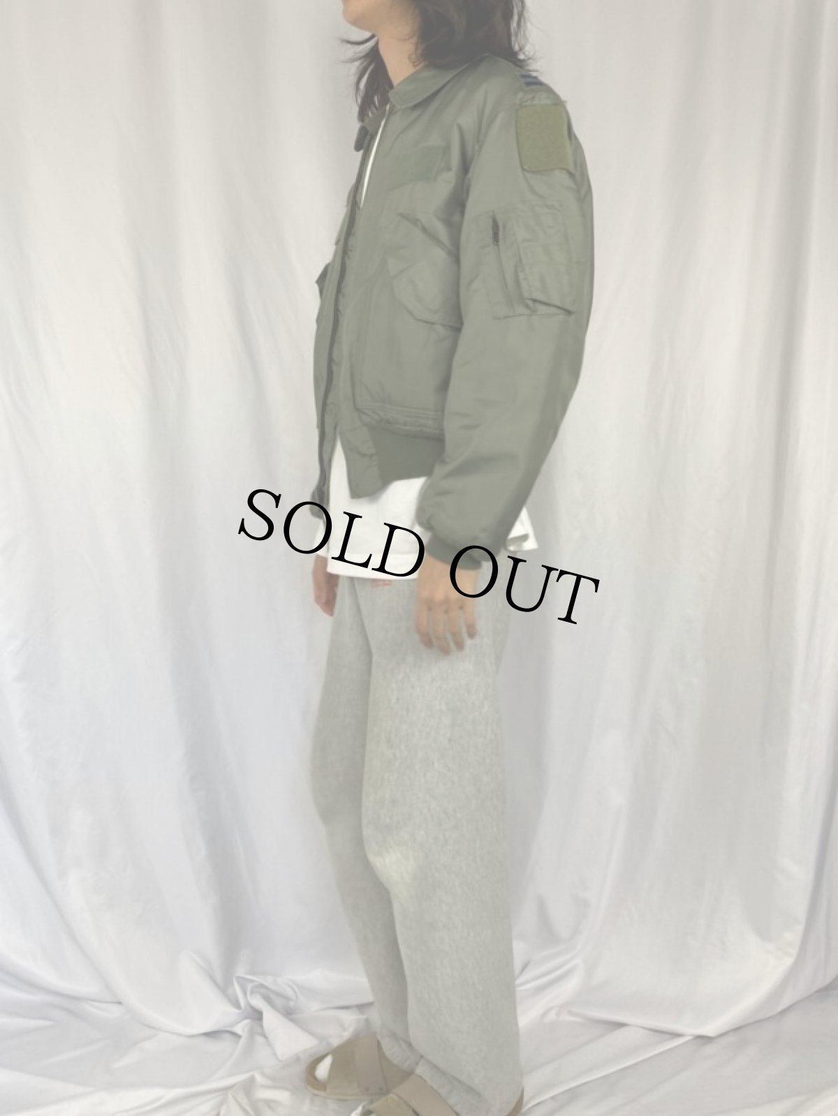 画像3: 2000's U.S.AIR FORCE CWU-45/P パッチ付き フライトジャケット MEDIUM (3)