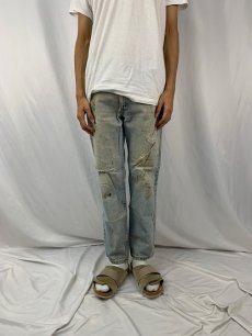 画像2: 80's〜 Levi's 40509 USA製 ペンキペイント デニムパンツ W32 (2)