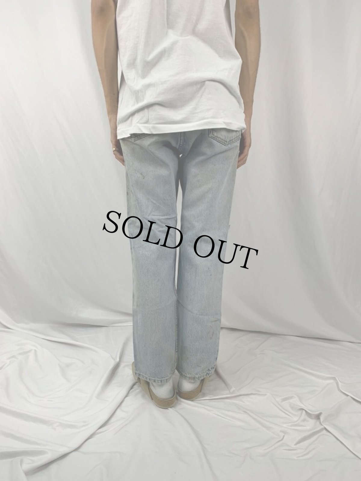 画像4: 80's〜 Levi's 40509 USA製 ペンキペイント デニムパンツ W32 (4)