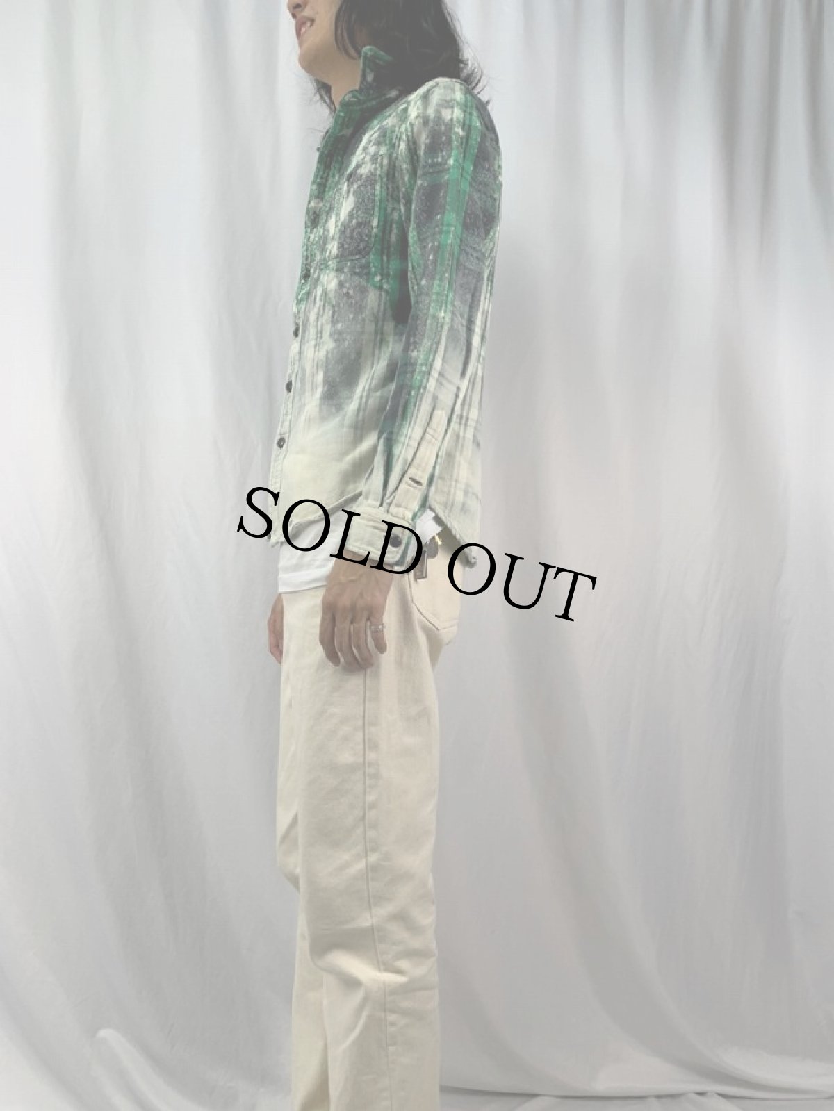 画像3: 90's POLO Ralph Lauren USA製 タートルネック 鹿の子ロンT M (3)