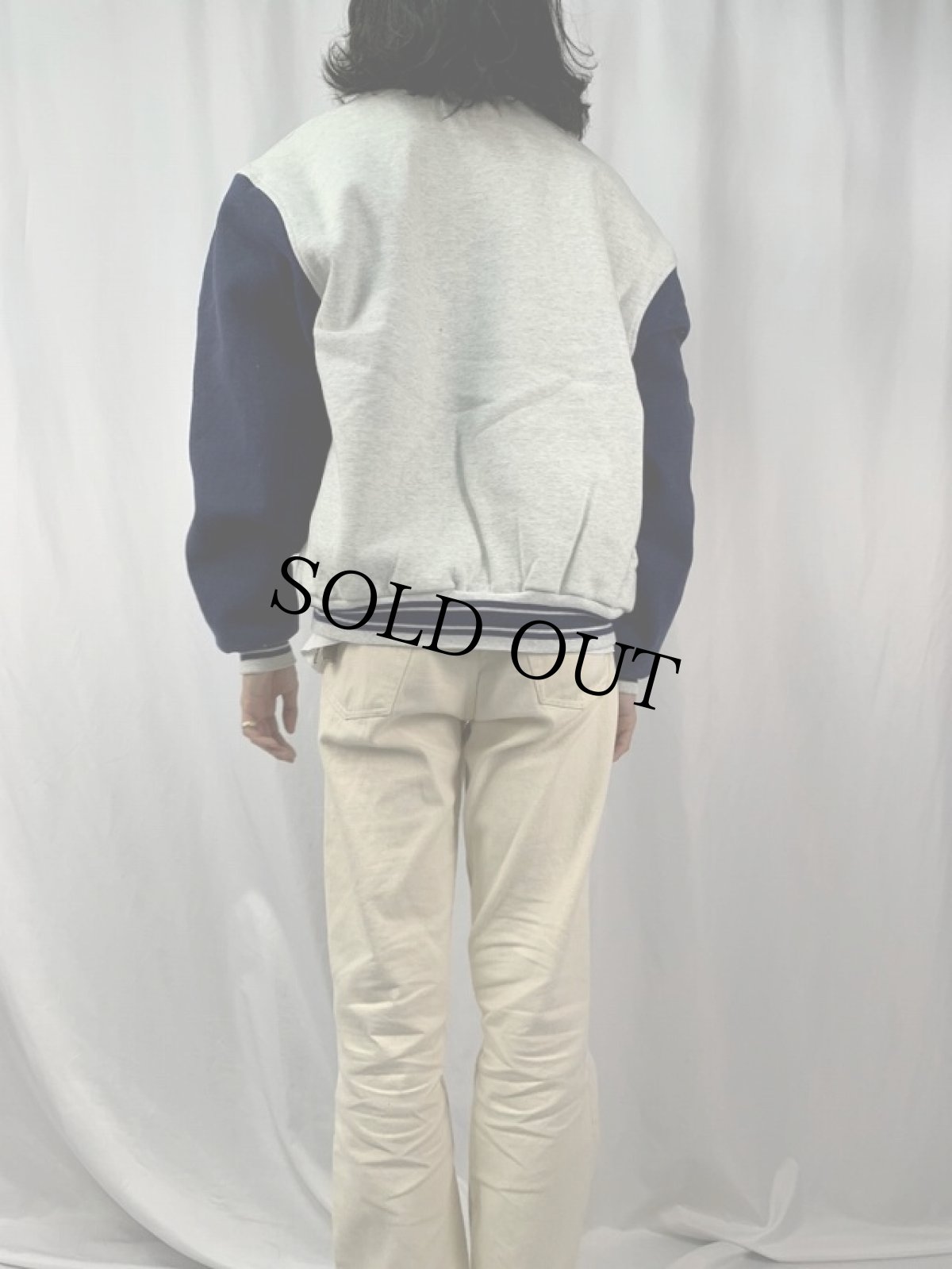 画像4: 90's FRUIT OF THE LOOM "Insituform Gulf South" 刺繍スウェットスタジャン XXL (4)